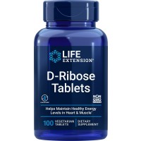 D-Ribose Tablets, 100 Vegetarian Tablets Life Extension