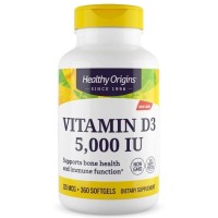 Vitamina D3 5000iu 360 softgels HEALTHY Origins