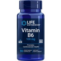 Vitamin B6, 250 mg, 100 Vegetarian Capsules Life