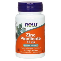 Zinco Picolinate 50mg 60 Veg Caps NOW Foods