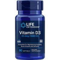 Vitamin D3, 25 mcg (1,000 IU), 90 Softgels