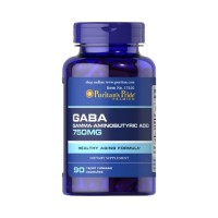 GABA (Ácido Gama Aminobutírico) 750 mg 90 caps   Puritan's Pride