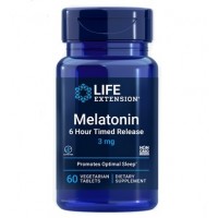 Melatonina 6 Hour Timed Release 3mg 60 caps LIFE Extension