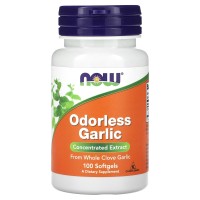 Odorless Garlic, Concentrated Extract, 100 Softgels (25 mg per Softgel)