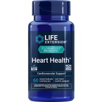 FLORASSIST Probiotic Heart Health, 60 Vegetarian Capsules (74 mg per Capsule) Life Extension