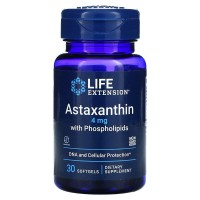 Astaxantina com Phospholipidios 4mg 30 softgels Life Extension