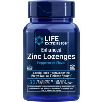 Enhanced Zinc Lozenges, Peppermint, 30 Vegetarian Lozenges (18.75 mg per Lozenge)