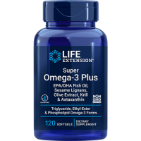 Super Omega-3 EPA/DHA Fish Oil, Sesame Lignans & Olive Extract (Enteric Coated) 120 enteric-coated softgels