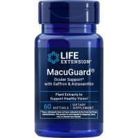 MacuGuard, Ocular Support with Saffron & Astaxanthin, 60 Softgels Life Extension