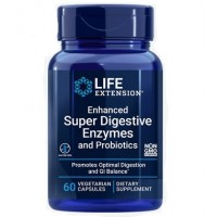 Super Digestive Enzymes c/ PROBIOTICS 60 veg capsules LIFE Extension