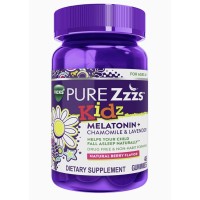 Melatonina + Chamomile & Lavender  48 Gummies kids VICKS Pure Zzzs 