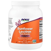 Sunflower Lecithin, Pure Powder, 1 lb (454 g) Now