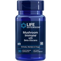 Mushroom Immune with Beta Glucans, 30 Vegetarian Capsules Life Extension