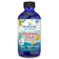 Children DHA 8oz 237ml sabor morango NORDIC Naturals