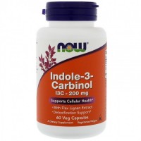 Indole 3 Carbinol with Lignans 200mg 60 veg caps NOW Foods