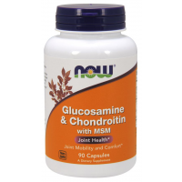 Glucosamine e Chondroitin com MSM 90 Capsules NOW Foods