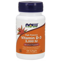 Vitamina D3 5000 IU 120 Softgels NOW Foods