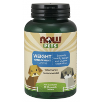 Weight Management for Dogs para cães 90 Chewable Tablets NOW Pets