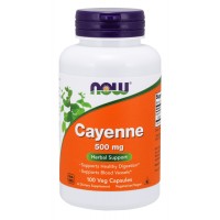 Cayenne 500 mg 100 Veg Capsules NOW Foods