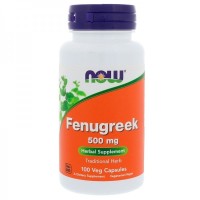 Fenugreek 500 mg Veg Capsules NOW Foods
