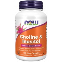 Choline e Inositol 500 mg 100 Veg Capsules NOW Foods