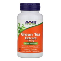 Green Tea Extract, 400 mg, 100 Veg Capsules Now