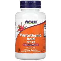 Pantothenic Acid, 500 mg, 100 Veg Capsules Now foods