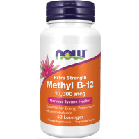 Methyl B-12, Extra Strength , 10,000 mcg, 60 Chewables/Lozenges Now foods