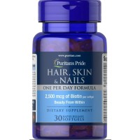 Hair skin e nails cabelo pele e unha 30softgels PURITANS Pride vencimento: 10/2022