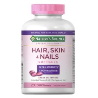 Hair Skin e Nails Cabelo, pele e unha com biotin 250softgels NATURE Bounty