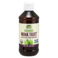 Monk Fruit Organic adoçante 237 ml NOW Foods