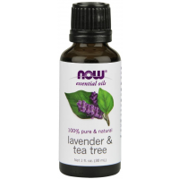 Óleo essencial blend Lavender e Tea Tree 1oz 30ml NOW Foods