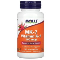 VITAMIN K-2 (MK7) 100 mcg 120 VCAPS Now Foods