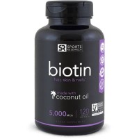Biotin 5000mcg 120  Veggies Softgel SPORTS Research  validade:10/2022