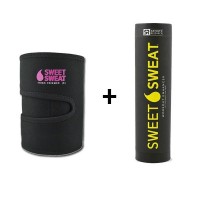 Cinta Neoprene para Perna Rosa + Sweet Sweat 182g