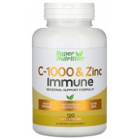 Vitamina C 1000 e Zinco Immune 120vcaps SUPER Nutrition