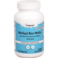 Methyl B12 Melts 1000mcg 120tablets sabor cereja VITACOST